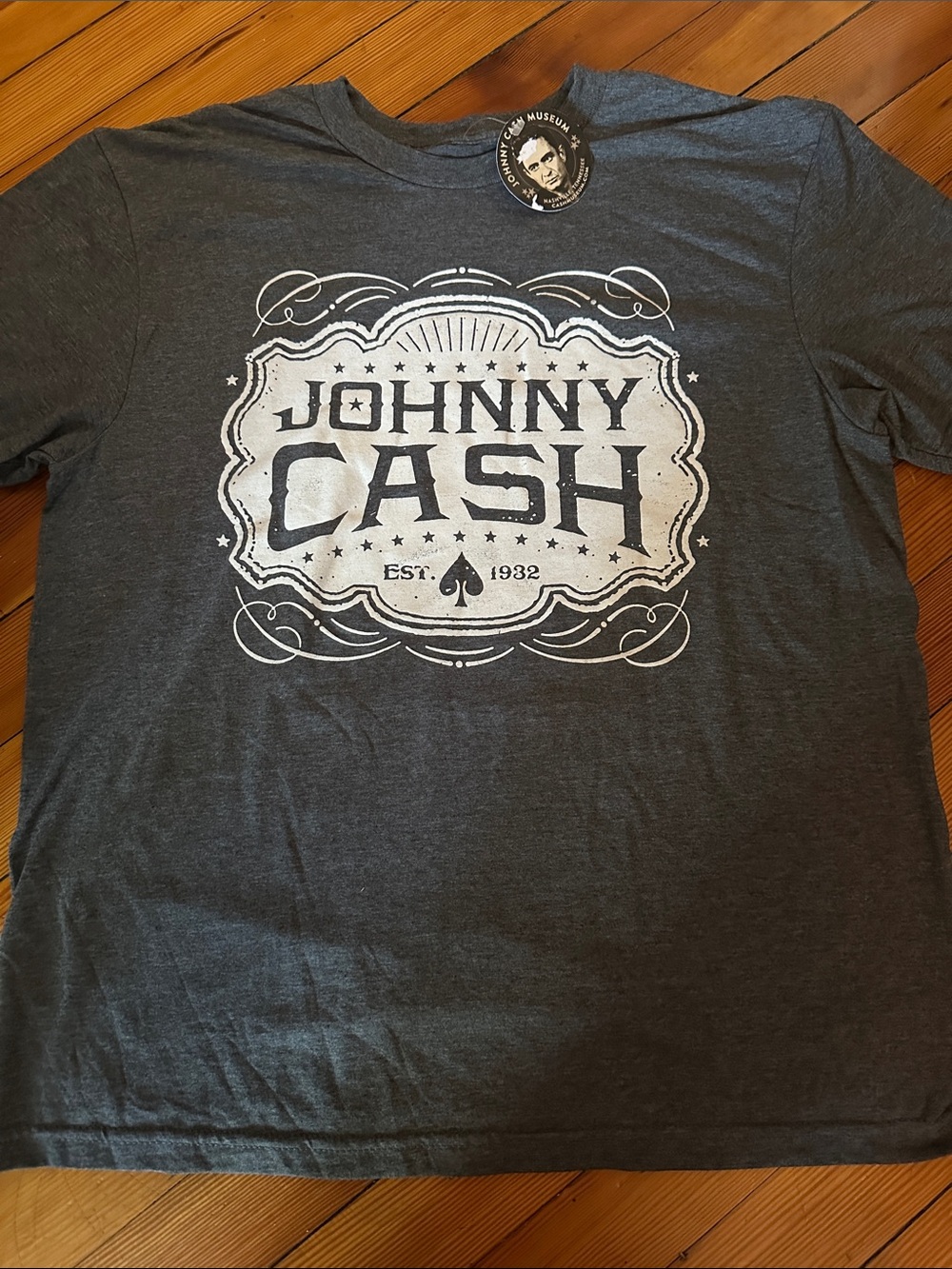 NWT Johnny Cash Graphic Tee - Charcoal Gray